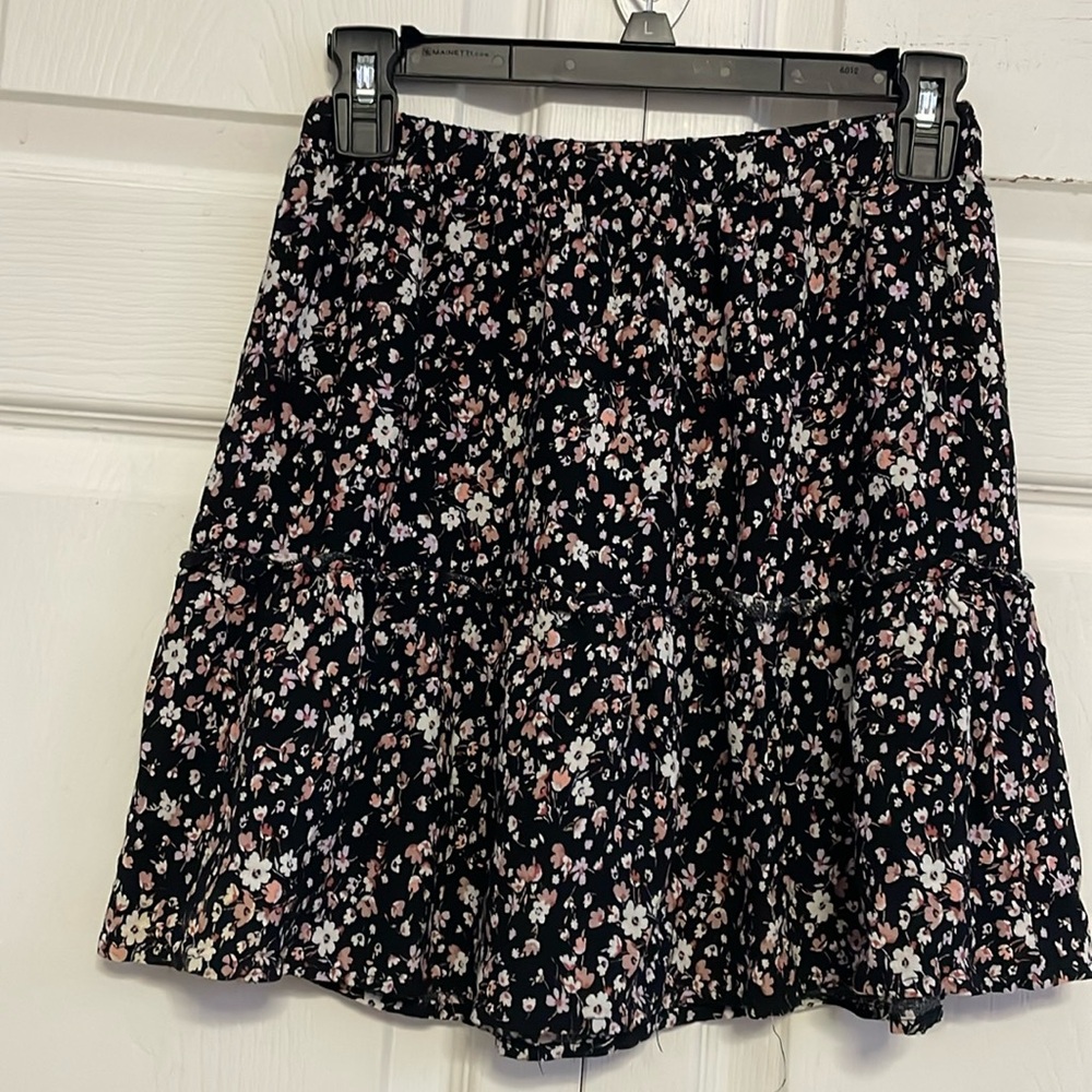 Ardene black mini skirt tiered